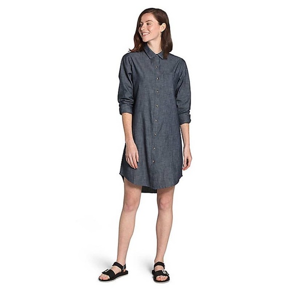 The North Face Black Chambray Dress, Relaxed Fit XSmall - Picture 3 of 12